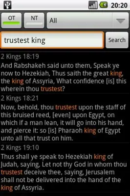 Holy Bible (KJV) android App screenshot 0